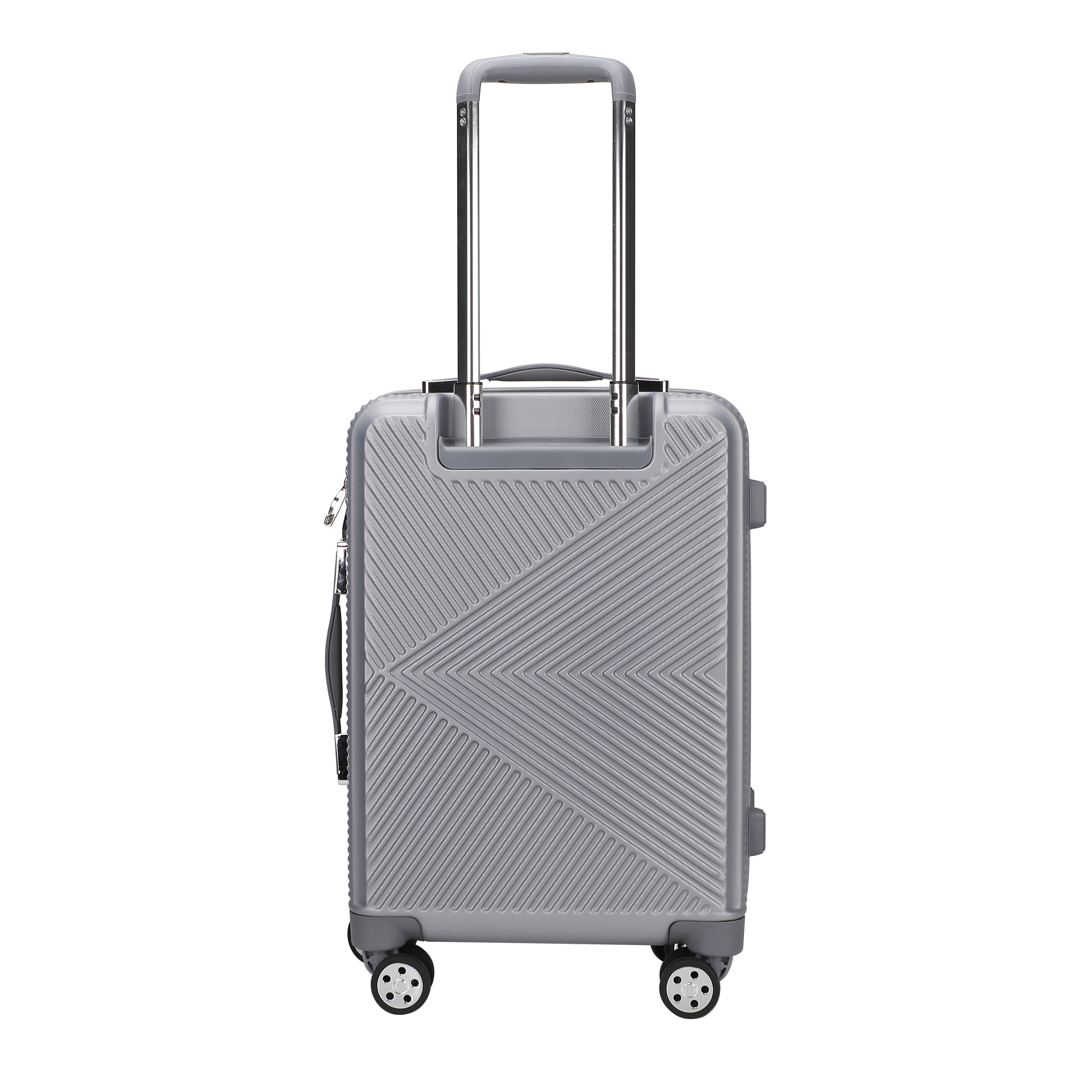 MKF Collection Felicity Carry-On Luggage Hardside, Luxurious Travel Suitcase by Mia K - Rose Gold