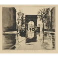 thumbnail image 3 of Elias Grossman 17x15 Black Modern Framed Museum Art Print Titled - Rainy Day on the Square (1935-1943), 3 of 5