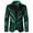Green, variant on Men's Casual Suit Jacket Slim-Fit Blazer Nylon Spandex Blazer Party Wear Jacket Floral Pattern Blazer Single-Button Blazer S-2XL
