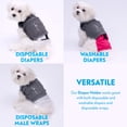 thumbnail image 7 of Paw Inspired Stay Put Dog Diaper Holder for Use with Calming Weighted Anxiety Vest  (Sold Separately), Compatible with Disposable or Washable Dog Diapers, 7 of 7