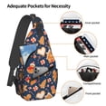 thumbnail image 3 of Lsque Gingerbread Delights Pattern Cross Chest Bag Diagonally – Premium Durable Front Chest Sling with Adjustable Padded Strap, High-Capacity Storage, 3 of 8