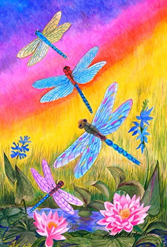 House Flag Decirative 28x40 Butterflies Bees Dragonflies 
