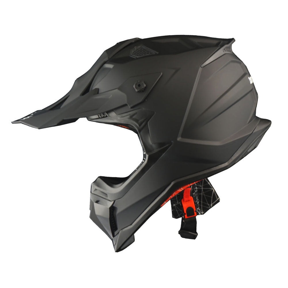 1Storm Adult Motocross Helmet ATV Dirt Bike BMX MX Downhill Mountain Helmet Track Style JH601; Matt Black + Goggles + Skeleton Black Glove Bundle