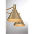 thumbnail image 6 of Pharos 5-Light Chandelier in Noble Brass by Breegan Jane, 6 of 6