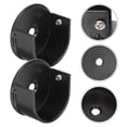 thumbnail image 4 of Miangastore 2Pcs Closet Rod Bracket Closet Pole Socket Curtain Rod Bracket Alloy Curtain Rod Support Rack, 4 of 9