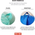 thumbnail image 2 of Milano Bean Bag Chair Navy Smartmax for Kids Teens Adults  Easy-Clean Lightweight, 2 of 7