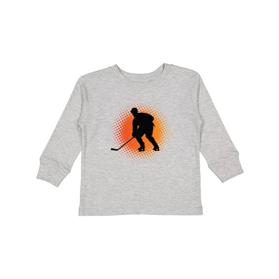 Inktastic Play Hockey Sports Boys or Girls Long Sleeve Toddler T-Shirt