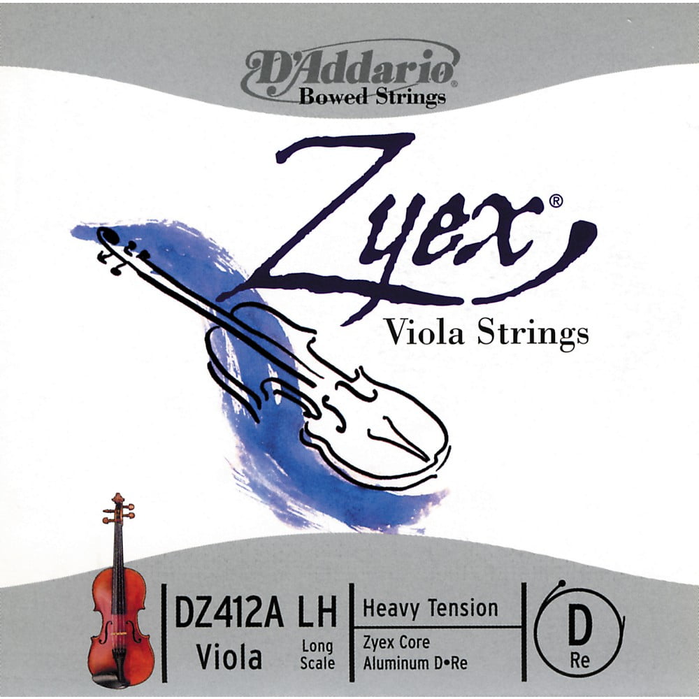 D'Addario Zyex Viola String D 4/4 Long Scale Aluminum Light