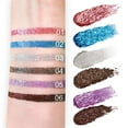 thumbnail image 2 of Glitter Colorful Liquid Eyeliner Long Lasting Waterproof Non-smudge for Holiday Parties Makeup Tools Cosmetics, Flash #2, 2 of 5