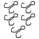 thumbnail image 5 of 5 ganchos dobles portátiles, resistentes, de 6,3 x 6,1 cm, ligeros para diversas necesidades, negros, antideslizantes y versátiles., 5 of 9