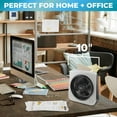 thumbnail image 5 of Comfort Zone 10" Turbo Table Desk Fan with 180-Degree Adjustable Head, 3 Speed, Adjustable Tilt, Ideal for Home, Bedroom & Office, CZ111WT, 5 of 8