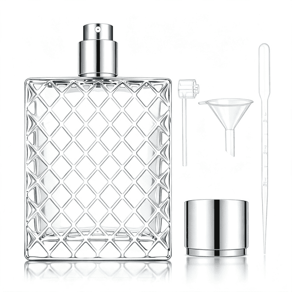 ACDANC 100Ml 3.4Oz Perfume Bottles Empty Vintage, Fine Mist Perfumetravel Refillable, Glass Perfume Atomizer, Cologne Spray Bottle for Men and Women, Atomizer Sprayer for Perfume