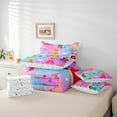 thumbnail image 6 of Castle Fairy Black Girl Princess 7-Piece Twin Bedding Sets,Unicorn Rainbow Castle Bedding Comforter Set,Cartoon Animal Breathable Sheet Sets,Microfiber Cute Bedroom Decor,Reversible, 6 of 8