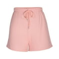 thumbnail image 3 of JINMGG Shorts for Women Clearance $5 Women's Fashion Casual Spring and Summer Solid Color Loose Fitness Running Shorts Pink S, 3 of 5