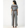 thumbnail image 4 of Moomaya V Neck Full Leg Printed Rayon Jumpsuit - Women's Elegant Jumpsuit, 4 of 9