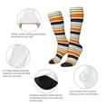 thumbnail image 6 of Balery Colorful Pastel Stripes Fun Novelty Socks Men'S Women'S Crew Socks Funny Crazy Novelty Socks Quirky And Cool Socks, 6 of 9