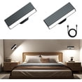 thumbnail image 1 of 2Pcs Lámpara de Pared Recargable con Batería, 15 Color RGB, Magnético 360° Rotación, Apliques de Pared Inalámbrico sin Cable para Dormitorio, Armario, Diana, Cuadro (Negro), 1 of 9