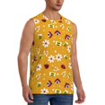 thumbnail image 2 of Pofeuu Bees And Ladybug Print Men's Muscle T-Shirt, Sleeveless, Muscle Tank, Classic Muscle Tee Top For Men Casual Sleeveless Muscle T-Shirt Trendy Clothes-X-Large, 2 of 7