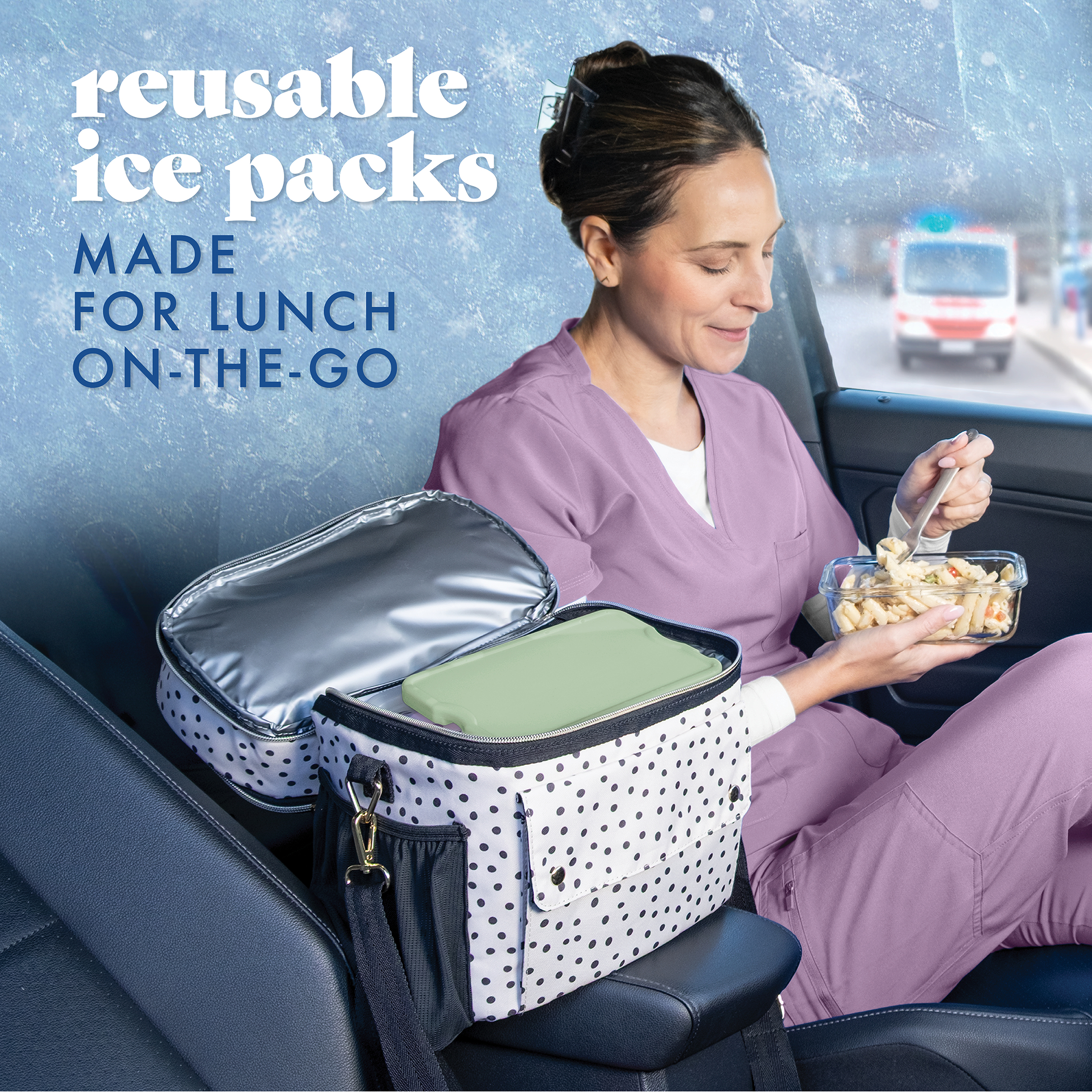 Fit & Fresh Cool Coolers XL Slim Ice Packs, 4-Pack photo 8