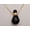 Black Obsidean, variant on Perfume Bottle Necklace Made with Genuine Stones
