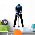 thumbnail image 1 of Man Golfer Golfing Putting Wall Mural Decal by Wallmonkeys Vinyl Peel and Stick Graphic (36 in H x 27 in W), 1 of 4