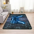 thumbnail image 2 of NTBED Game Console Area Rug for Bedroom Sofa Playroom Gaming Geometric Bedside Rugs Gamer Decorative Floor Mat Carpet (5x8 Feet, Blue), 2 of 5