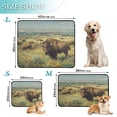 thumbnail image 2 of Washable Pet Pee Pads with Super Absorbent Reusable Training Pads for Dogs & Cats Buffalo Herd Oil Painting, 2 of 7