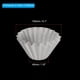 thumbnail image 2 of Uxcell 100Pcs 1-2 Taza Filtros de Café Blancos Desechables para Cafeteras de Goteo Universal 6.1*1.8", 2 of 6