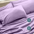thumbnail image 6 of Bare Home Pillowcase Set - Premium 1800 Collection - Double Brushed - Ultra Soft - Standard Size, Lavender, 4 Count, 6 of 8