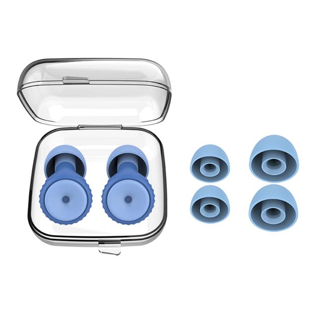Ear Plugs For Sleeping 45dB Noise Cancelling Ear Plugs For Concerts Work Focus Snoring Travel Hearing Soft Silicone Earplugs With 6 Ear Tips Reusable Noise Reduction