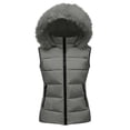thumbnail image 2 of Womens Puffer Vest Hooded Sleeveless Zip Up Quilted Outerwear Vest with Pockets Casual Outerwear for Work or Travel, 2 of 7