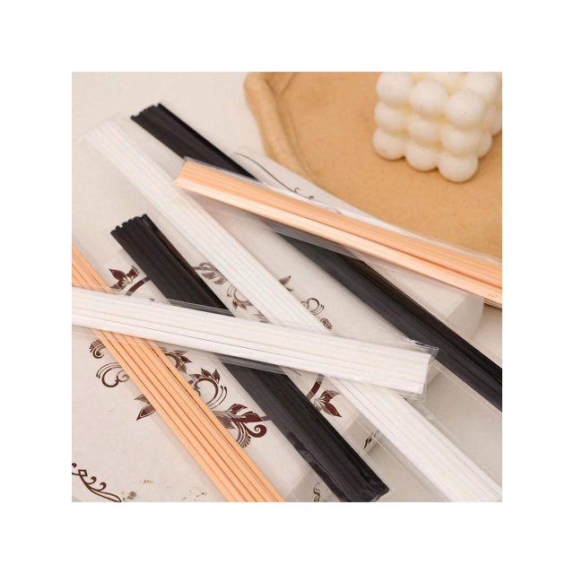 30pcs/Set Black Aroma Reed Diffuser Sticks, 3mm-4mm Wide, 24cm Long, Ideal For Home Decor And Fragrance Diffusion