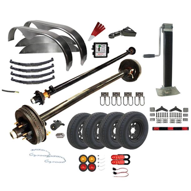 6000 lb Tandem Axle Trailer Parts Kit 10.4K Capacity LD