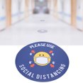 thumbnail image 4 of Floor Sticker 5pcs / Bag  Distance Sign Decal Distance Warning Floor Sticker For Store Hospital, 4 of 8
