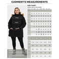thumbnail image 4 of Soularge Women's Plus Size Winter Coat Warm Puffer Jacket Windproof Hooded Winter Jacket Black 3X, 4 of 8