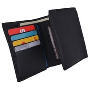 Slim Mens RFID Security Blocking Slim Trifold Credit Card ID Leather Wallet