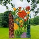 thumbnail image 5 of Panel de cercado de flores con hojas y barandilla de hierro forjado para decoración exterior. A, 5 of 9