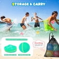 thumbnail image 5 of SCUATANBE 12 globos de agua magnéticos reutilizables, autosellantes de llenado rápido, juguetes al aire libre para niños de 4 a 8 años, bolas de agua recargables para fiestas de verano, pisc, 5 of 5