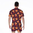thumbnail image 2 of Cute Cartoon Red Panda Pattern Short Sleeve Men'S Rompers, Panda Bear Casual Summer Jumpsuits Outfit, 2 of 4