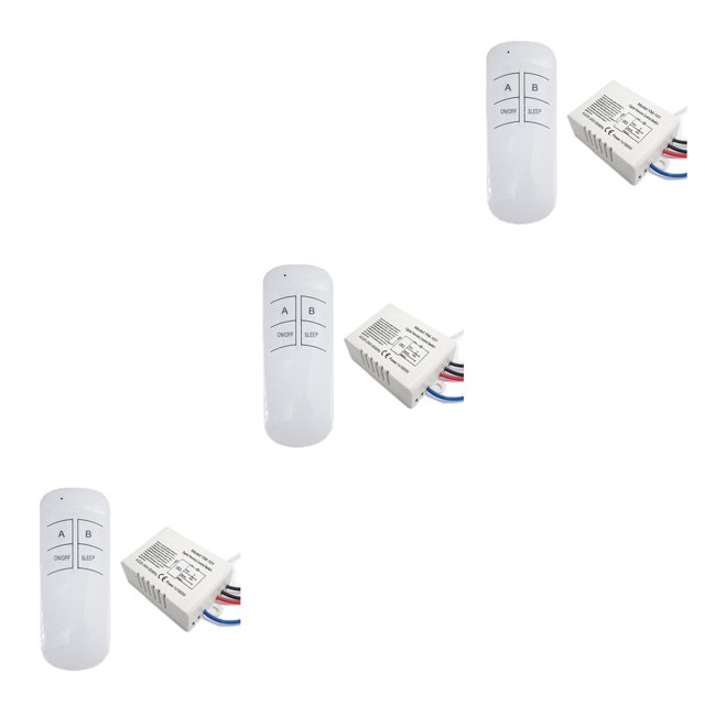 Tholdsy Interruptor de control remoto de 220V 1-3 vías Luz de lámpara digital inalámbrica multifuncional Type4 NO4