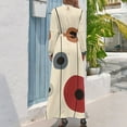 thumbnail image 2 of Abstract Circles Long Dress women's clothing summer novelties Women dresses summer, 2 of 4