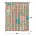 thumbnail image 5 of Pioneer Flower Floral Print Pattern Shower Curtain 72"x84", Bathroom Decorative Shower Curtain Set with 12 Hooks, Waterproof Washable, 5 of 6