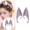 thumbnail image 1 of 1 par de de duendecillo de látex, de , de simución, de duenntiagudas suave accesorios de Hallowe Morado 12cm Macarena Oreja de elfo de Halloween, 1 of 8