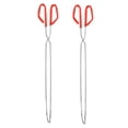 thumbnail image 4 of STRANDCHIC 2Set Metal Clip Trash Picking Tool Extended Reach Garbage Grabber Silver Red 11.8X4.1X1.6In, 4 of 7