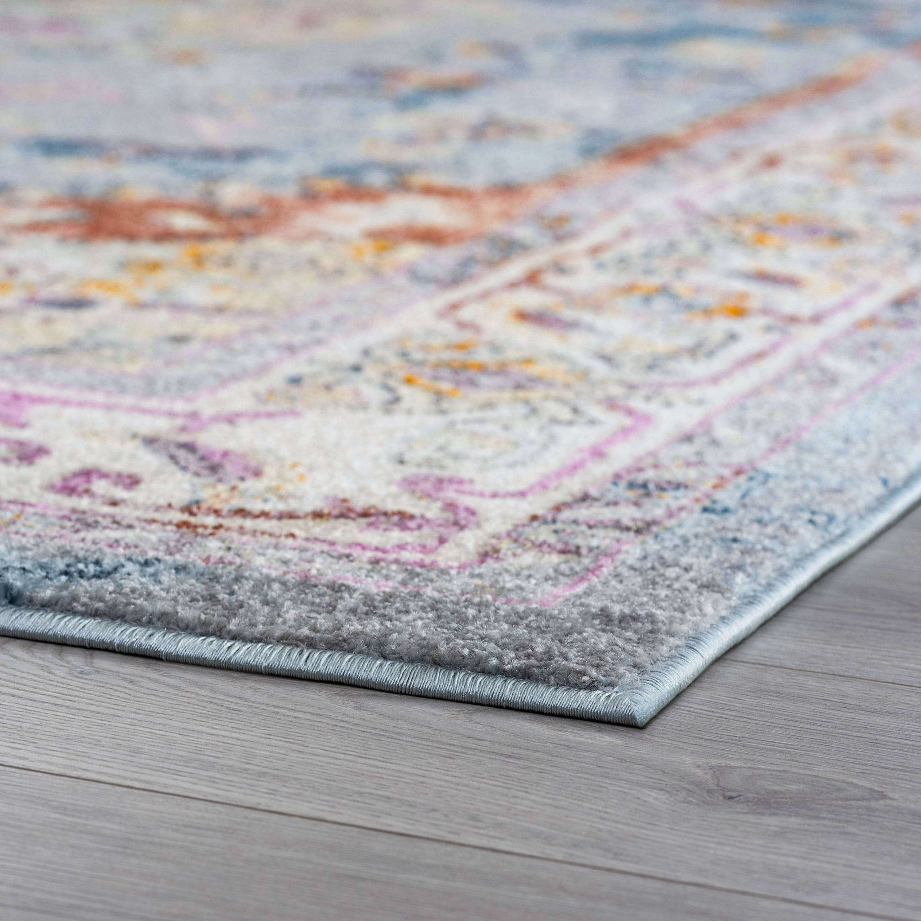5x8 Traditional Denim Area Rugs for Living Room | Bedroom Rug | Dining Room Rug | Indoor Entry or Entryway Rug | Kitchen Rug | Alfombras para Salas 5'3'' x 7'3''