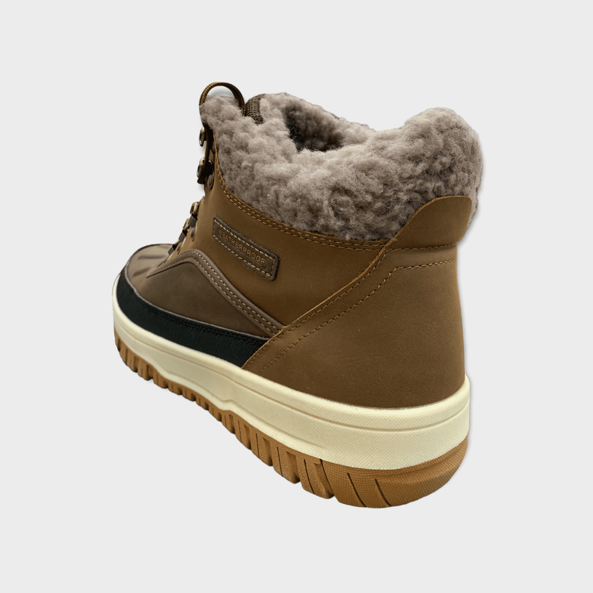 Men\'s Memory Foam Sneaker Boots Waterproof Size:9 Color:Brown/Black. (NWT) New Skechers Relaxed Fit Waterproof Wealer | Mercari main image 4
