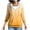 Yellow, variant on LEKWK Zip Up Hoodie Women Gradient Print Long Sleeve Lightweight Sweatshirt Drawstring Athletic Jacket with Pockets Activewear for Running Workout