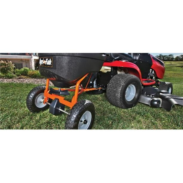 AgriFab 130 lbs Tow Behind Broadcast Spreader, 31.5 x 27.125 x 46 in