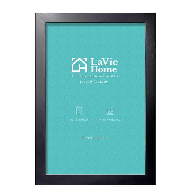 Marco de fotos LaVie Home negro de 14 x 20 cm para decoración de pared