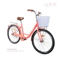thumbnail image 2 of Bicicleta Vintage UrbanFit Pro con Canasta Rodada 26 Rosa Unitalla, 2 of 6
